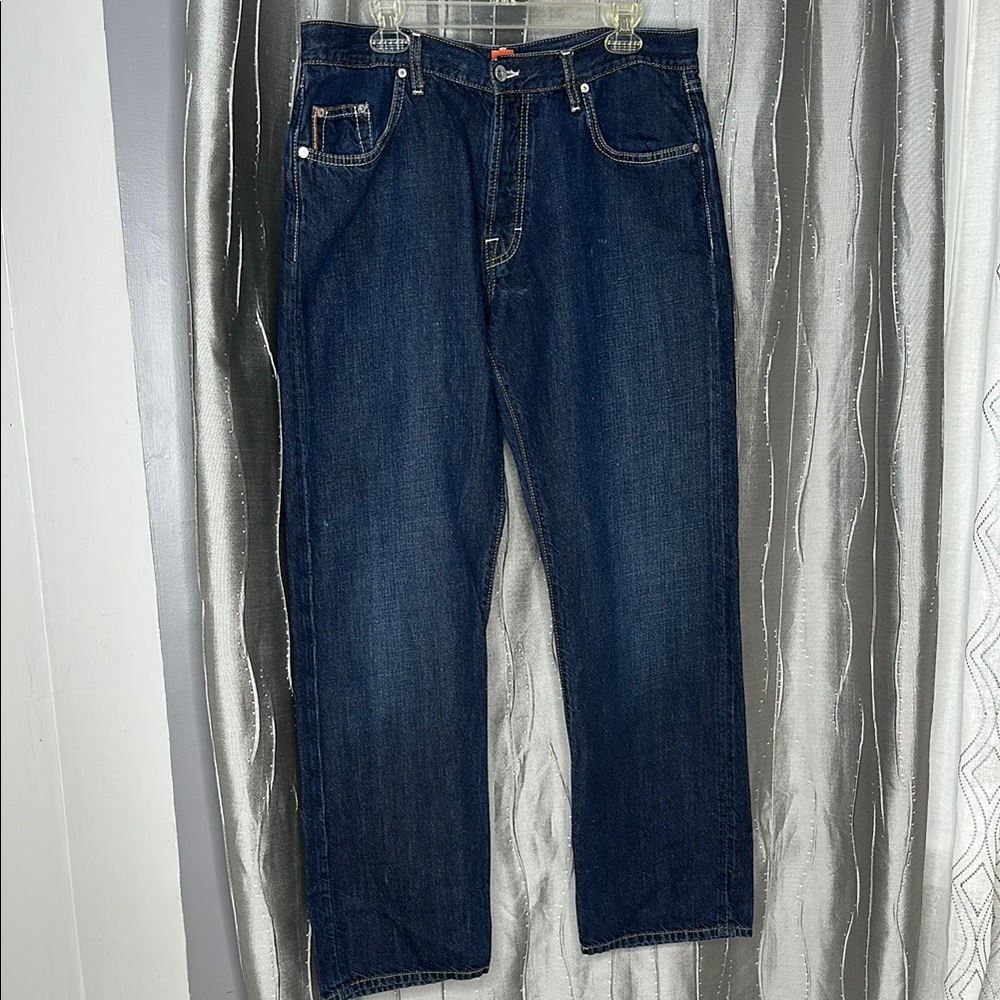 Hugo Boss Dark Blue Straight Jeans Sz 38X32